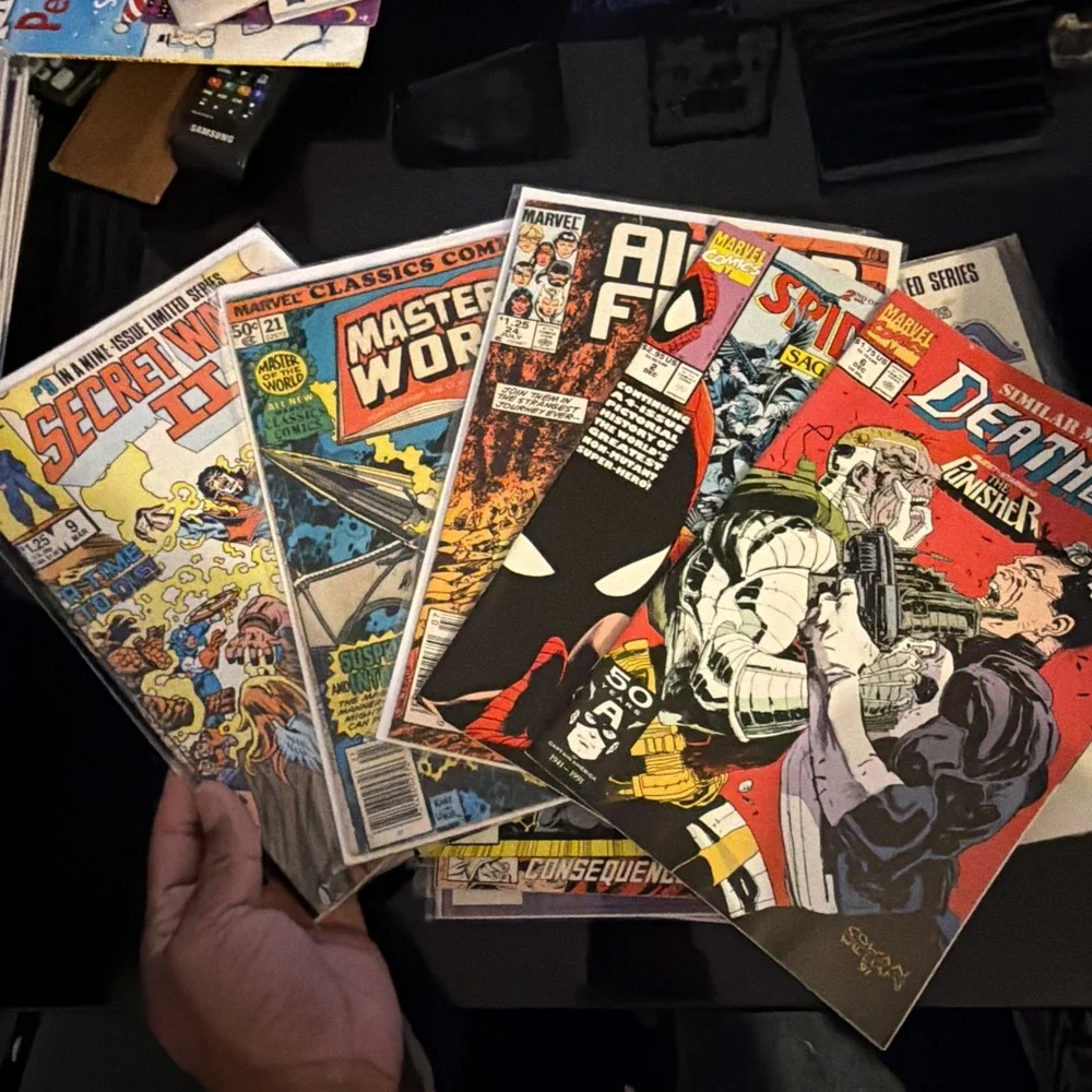 70 Vintage Comic Lot Marvel X-man Sectaurs Alpha Flight Luke Cage Fallen Angels